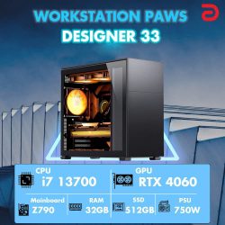 Máy trạm Workstation PAWS DESIGNER 33-I7/32GB/RTX4060