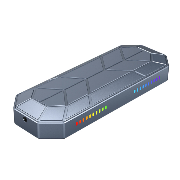 Hộp đựng ổ cứng Orico RGB M2VG01-C3-GY M2 NVME Type-C tốc độ 10Gbps Màu xám Hộp đựng ổ cứng Orico RGB M2VG01-C3-GY M2 NVME Type-C tốc độ 10Gbps Màu xám