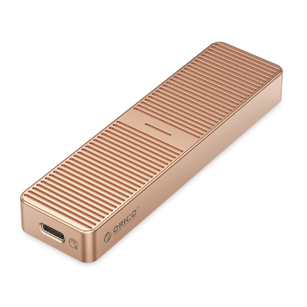 Hộp đựng ổ cứng Orico M222C3-G2-BP M2 NVME Type-C tốc độ 10Gbps Màu vàng đồng