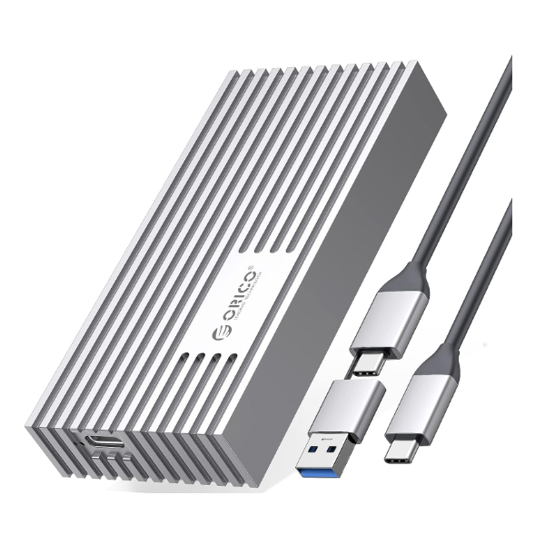 Hộp đựng ổ cứng Orico M234C3-U4-SV M2 NVME Type-C tốc độ 40Gbps Màu bạc