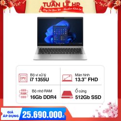Laptop HP EliteBook 630 G10 9H1N9PT (i7 1355U/ 16GB/ 512GB SSD/13.3 inch FHD/Win11/ Silver/ Vỏ nhôm)