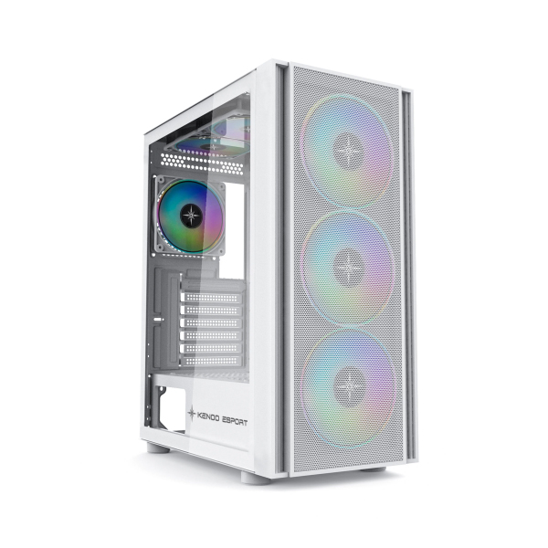 Vỏ máy tính KENOO ESPORT EM700- 3F - Mầu Trắng (Mid Tower/ E-ATX) Vỏ máy tính KENOO ESPORT EM700- 3F - Mầu Trắng (Mid Tower/ E-ATX)