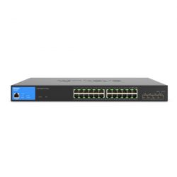 Switch Linksys LGS328MPC (Gigabit (1000Mbps)/ 24 Cổng/ 4 SFP/ Managed Switch/ 24 cổng PoE/ Vỏ Thép)