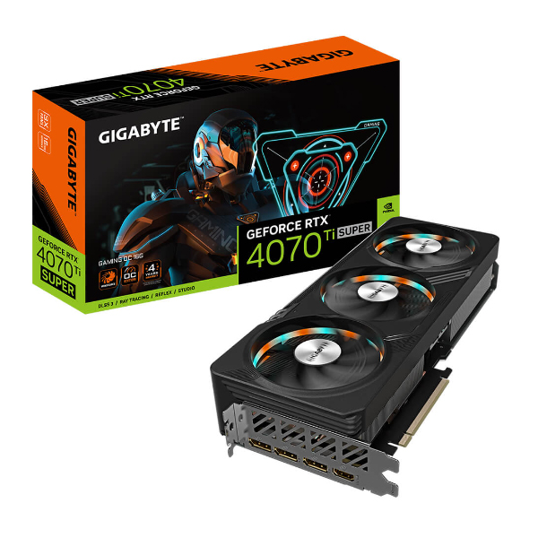 Card đồ họa Gigabyte GeForce RTX 4070 Ti SUPER Gaming OC (16GB/ GDDR6X/ 256 bit)