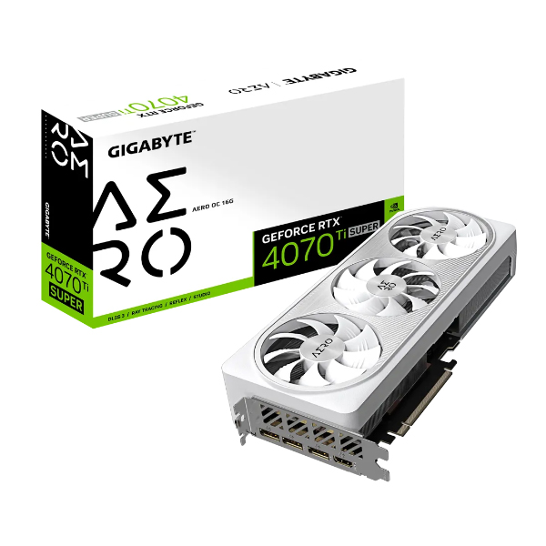 Card đồ họa Gigabyte GeForce RTX 4070 Ti SUPER AERO OC (16GB/ GDDR6X/ 256 bit)