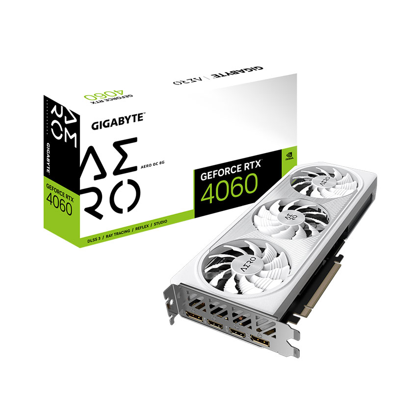 Card đồ họa Gigabyte GeForce RTX 4060 AERO OC (8GB/ GDDR6/ 128 bit) Card đồ họa Gigabyte GeForce RTX 4060 AERO OC (8GB/ GDDR6/ 128 bit)