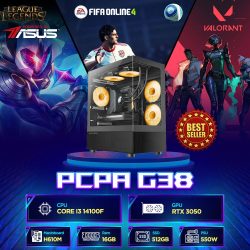 Máy tính PCPA G38 (i3 14100F/16GB/ 512GB SSD/ RTX 3050/550W)