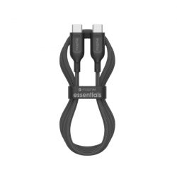 Cáp sạc USB-C to USB-C (60W) mophie Essentials 2M Black - 409912237