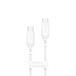 Cáp sạc USB-C to USB-C (60W) mophie Essentials 1M White - 409912186