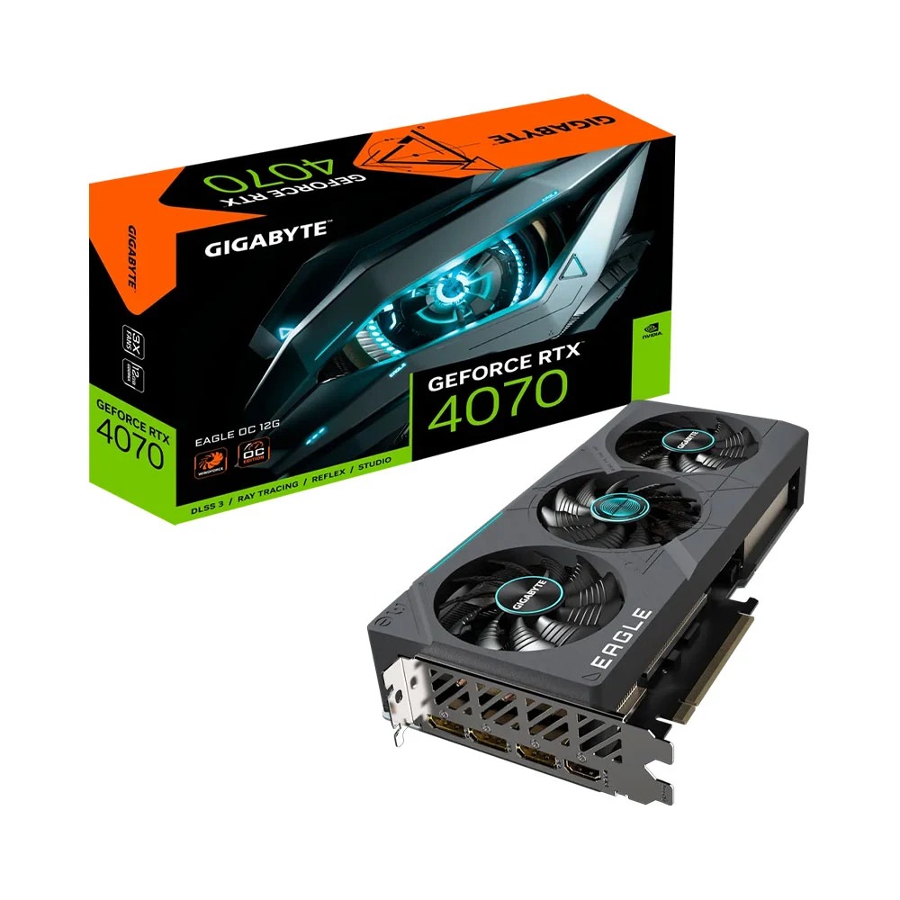 Card đồ họa Gigabyte GeForce RTX 4070 EAGLE OC V2 (12Gb/ GDDR6X/ 192 bit)