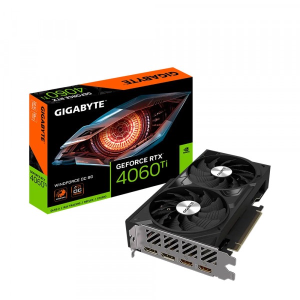 Card đồ họa Gigabyte GeForce RTX 4060 Ti WINDFORCE OC V2 (8GB/ GDDR6/ 128 bit)