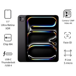 Máy tính bảng Apple IPad Pro 11 M4 Wifi (8GB/ 256GB/ Space Black/ MVV83ZA/A)