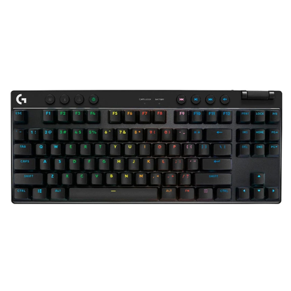 Bàn phím cơ Logitech Không dây G Pro X TKL LightSpeed Wireless Tactile switch Black (Bluetooth/Wireless/ LED RGB)