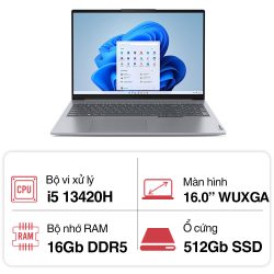 Laptop Lenovo ThinkBook 16 G6 IRL (i5 13420H/ 16GB/ 512GB SSD/ 16 inch WUXGA/ Win11/ Grey/ Vỏ nhôm/ 2Y)