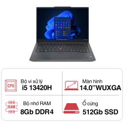 Laptop Lenovo ThinkPad E14 GEN 5 21JK00H3VA (i5 13420H/ 8GB/ 512GB SSD/ 14 inch WUXGA/ NoOS/ Black/ Vỏ nhôm/ 2Y)