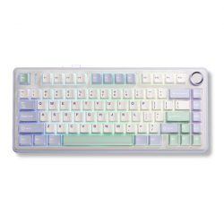 Bàn phím cơ Aula 3 MODE F75 Tím nhạt + Be + Xanh lá Grey Wood V3 switch (Bluetooth/Wireless/ LED RGB)