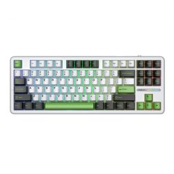 Bàn phím cơ Aula 3 MODE F87 Đen Trắng Xanh Lá Grey Wood V4 switch (Bluetooth/Wireless/ LED RGB)