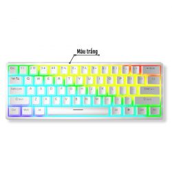 Bàn phím cơ Aula F3261 Trắng Blue Switch (LED RGB)