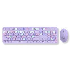 Bộ bàn phím chuột không dây Aula AC306 Tím