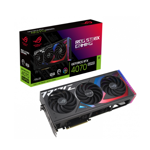 Card đồ họa Asus ROG Strix GeForce RTX 4070 SUPER 12GB (GDDR6X/ 192 bit) Card đồ họa Asus ROG Strix GeForce RTX 4070 SUPER 12GB (GDDR6X/ 192 bit)
