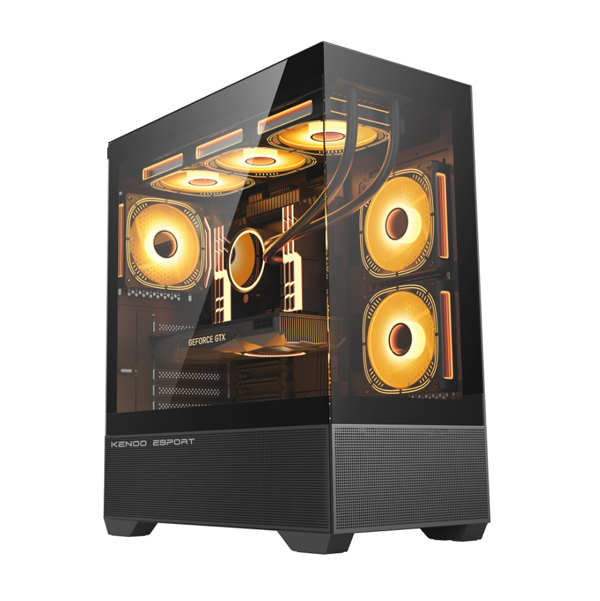 Vỏ máy tính KENOO ESPORT AK400 - Màu Đen (Mid Tower/ ATX) Vỏ máy tính KENOO ESPORT AK400 - Màu Đen (Mid Tower/ ATX)