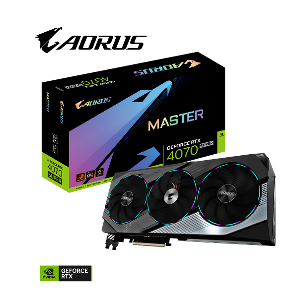 Card đồ họa Gigabyte AORUS GeForce RTX 4070 SUPER MASTER (12Gb/ GDDR6X/ 192 bit) Card đồ họa Gigabyte AORUS GeForce RTX 4070 SUPER MASTER (12Gb/ GDDR6X/ 192 bit)