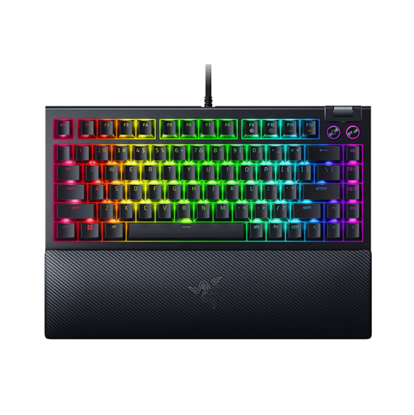 Bàn phím cơ Razer Blackwidow V4 75% Black Tactile (LED RGB/ Đen)