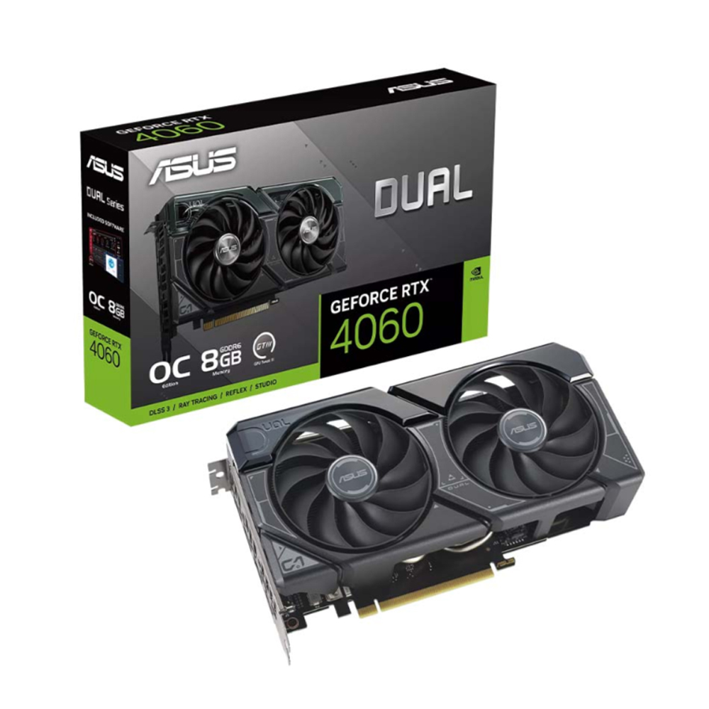 Card đồ họa Asus Dual GeForce RTX 4060 V2 OC Edition 8GB (GDDR6/ 128 bit)