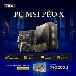 Máy tính PCPA x MSI Pro X (I5 12400F/ 16GB/ 500GB SSD/ RTX 3050 6Gb/550W)