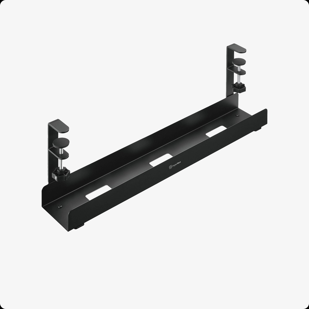 Khay giấu dây kẹp bàn HyperWork HPW-CM01-BLK Đen Khay giấu dây kẹp bàn HyperWork HPW-CM01-BLK Đen