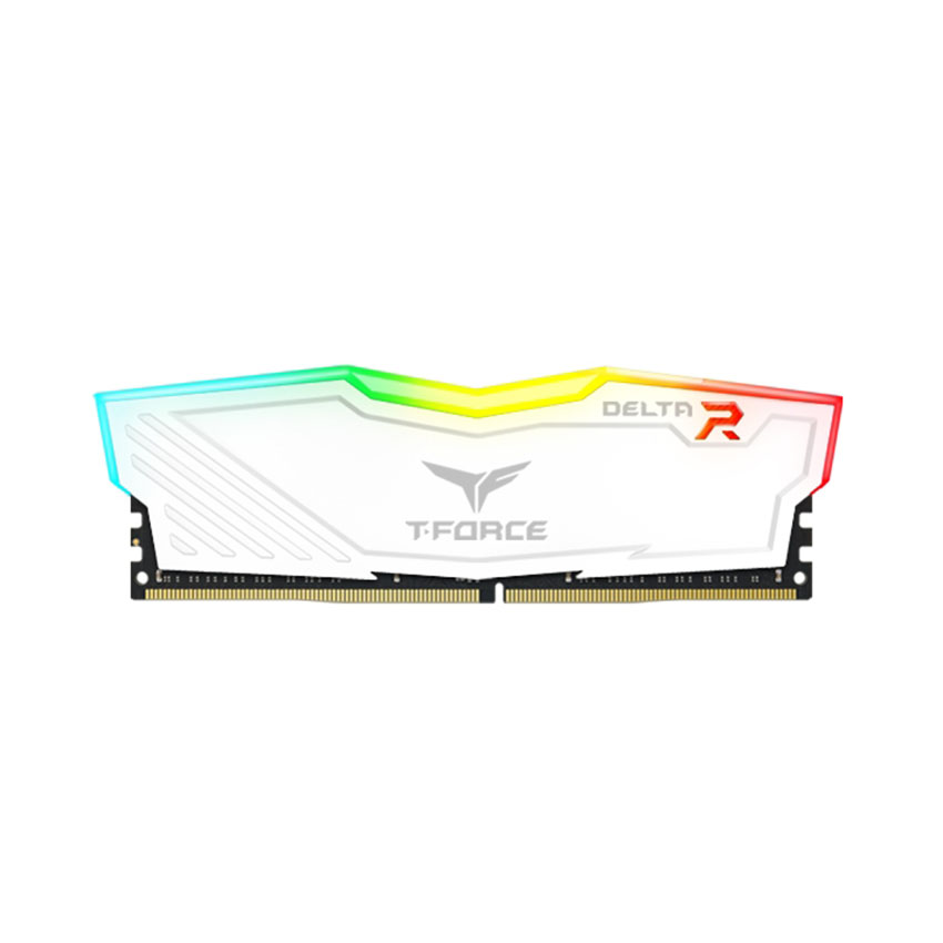 Ram desktop TeamGroup DELTA RGB 16GB White TF4D416G3200HC16F01 (DDR4/ 3200 Mhz/ Tản nhiệt/ Non-ECC) Ram desktop TeamGroup DELTA RGB 16GB White TF4D416G3200HC16F01 (DDR4/ 3200 Mhz/ Tản nhiệt/ Non-ECC)