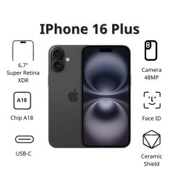 Điện thoại Apple iPhone 16 Plus (512GB/ Đen)