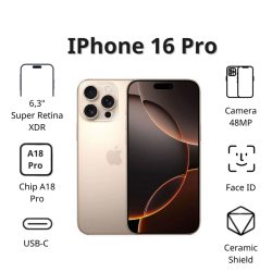 Điện thoại Apple iPhone 16 Pro (512GB/ Titan sa mạc)