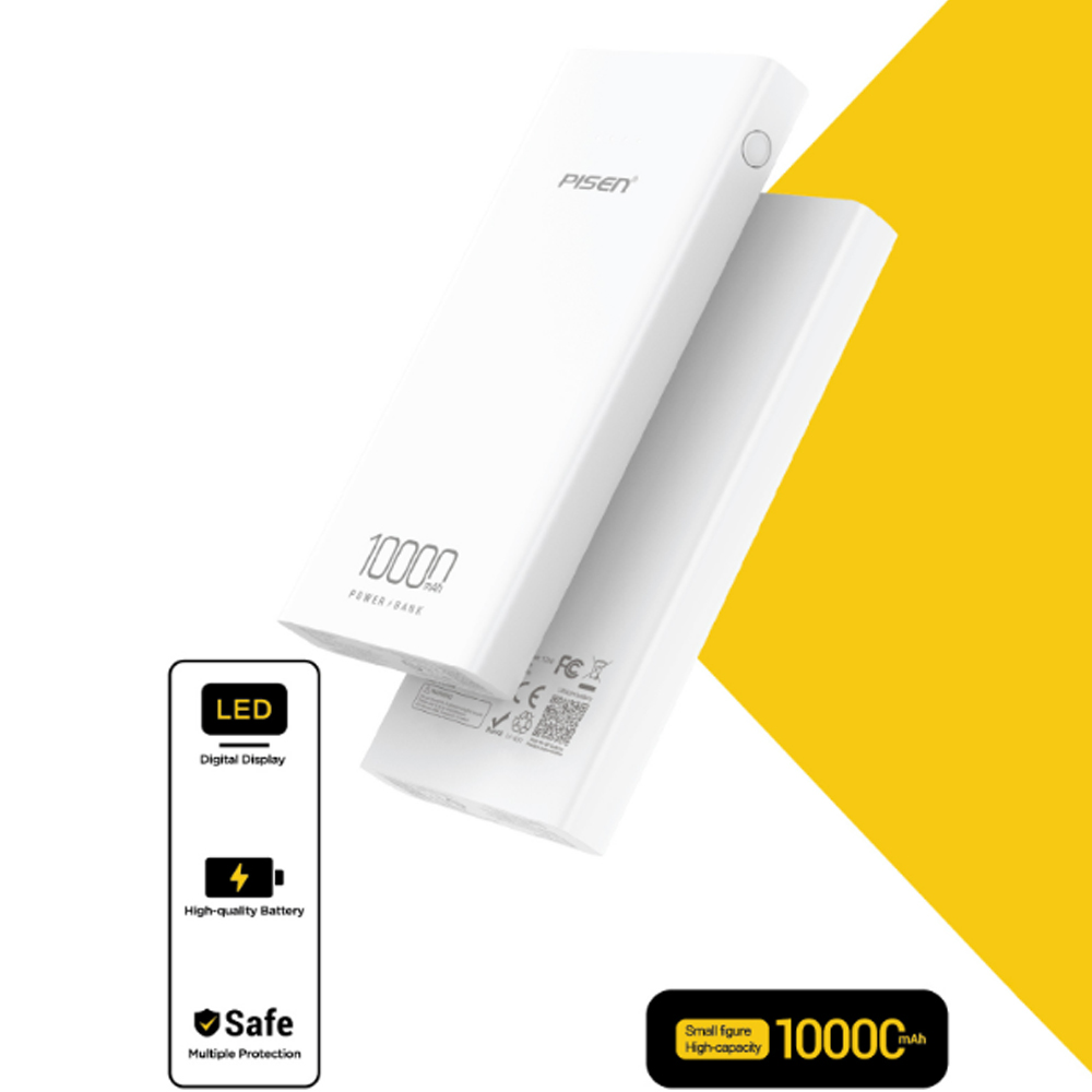 Pin sạc dự phòng Pisen 10.000 mAh TS-D324 12W Pin sạc dự phòng Pisen 10.000 mAh TS-D324 12W