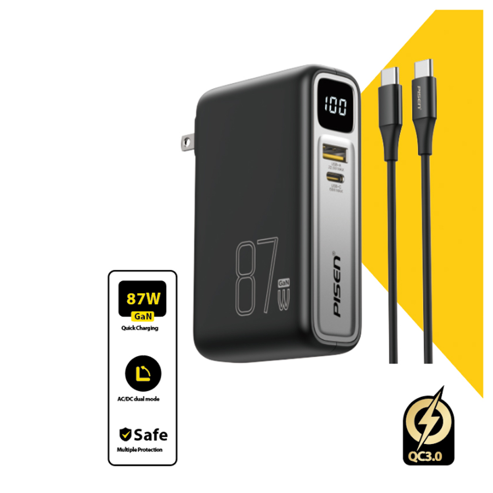 Pin sạc dự phòng Pisen 10.000 mAh PRO Super High Power Box TS-D319 87W Pin sạc dự phòng Pisen 10.000 mAh PRO Super High Power Box TS-D319 87W