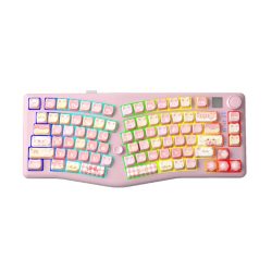 Bàn phím cơ LEOBOG ALICE A75 Moon Cat hồng Ramboo switch (Bluetooth/Wireless/ LED RGB)