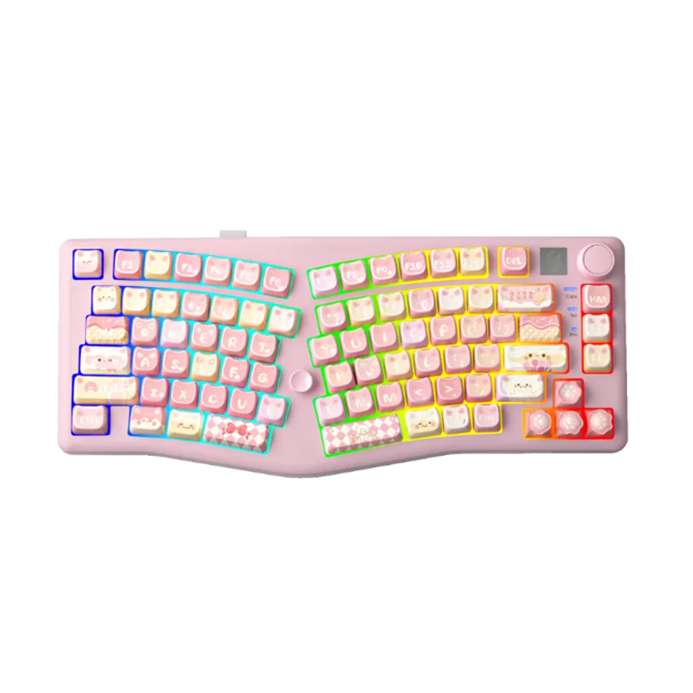 Bàn phím cơ LEOBOG ALICE A75 Moon Cat hồng Ramboo switch (Bluetooth/Wireless/ LED RGB) Bàn phím cơ LEOBOG ALICE A75 Moon Cat hồng Ramboo switch (Bluetooth/Wireless/ LED RGB)