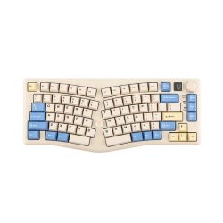 Bàn phím cơ LEOBOG ALICE A75 Xanh dương+ be Ramboo switch (Bluetooth/Wireless/ LED RGB)