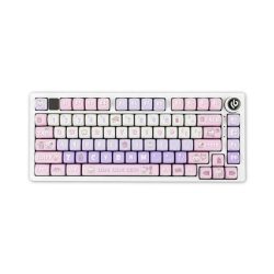 Bàn phím cơ LEOBOG Hi75 Hồng + trắng + tím Lilig Nimbus V3 switch (LED RGB)