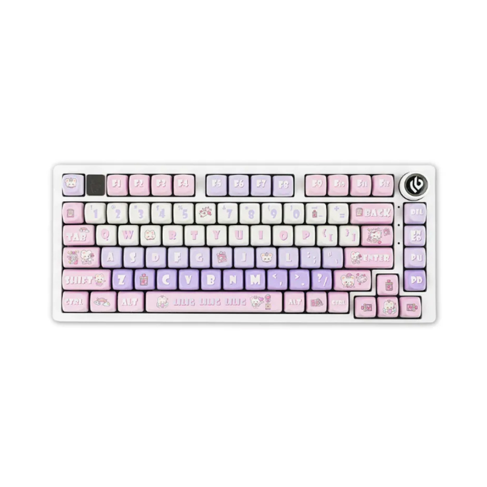 Bàn phím cơ LEOBOG Hi75 Hồng + trắng + tím Lilig Nimbus V3 switch (LED RGB) Bàn phím cơ LEOBOG Hi75 Hồng + trắng + tím Lilig Nimbus V3 switch (LED RGB)