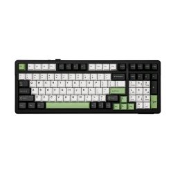 Bàn phím cơ Aula 3 MODE F99 đen + trắng + xanh lá Whale Sea switch (Bluetooth/Wireless/ LED RGB)