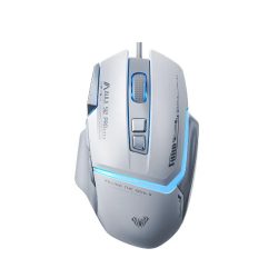 Chuột gaming Aula S12 PRO Trắng xám (LED RGB/ 12800DPI)