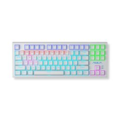 Bàn phím cơ Aula F3032 Trắng Red Switch (LED RGB)