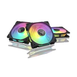 Quạt case Asus TUF Gaming TR120 FAN ARGB Black 3in1 ( PACK 3 FAN 12CM / CÓ HUB)