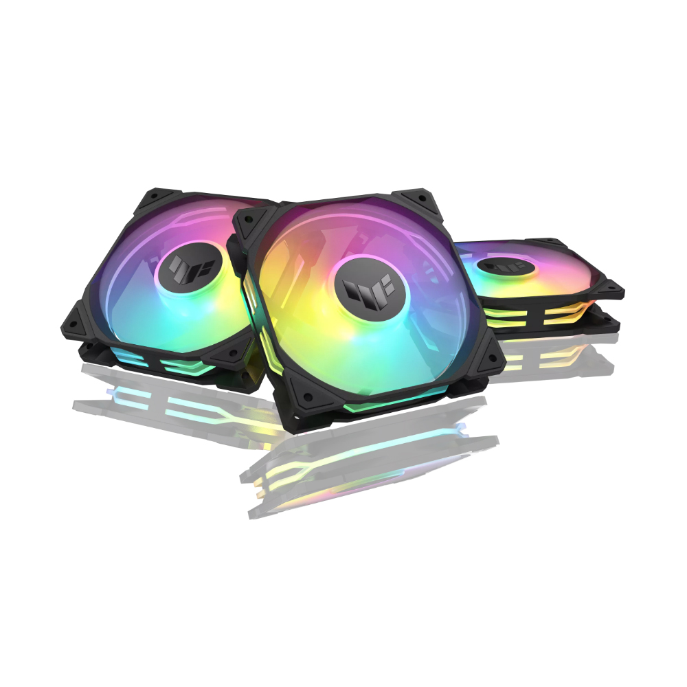 Quạt case Asus TUF Gaming TR120 FAN ARGB Black 3in1 ( PACK 3 FAN 12CM / CÓ HUB) Quạt case Asus TUF Gaming TR120 FAN ARGB Black 3in1 ( PACK 3 FAN 12CM / CÓ HUB)