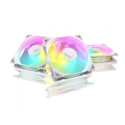 Quạt case Asus TUF Gaming TR120 FAN ARGB White 3in1 ( PACK 3 FAN 12CM / CÓ HUB)