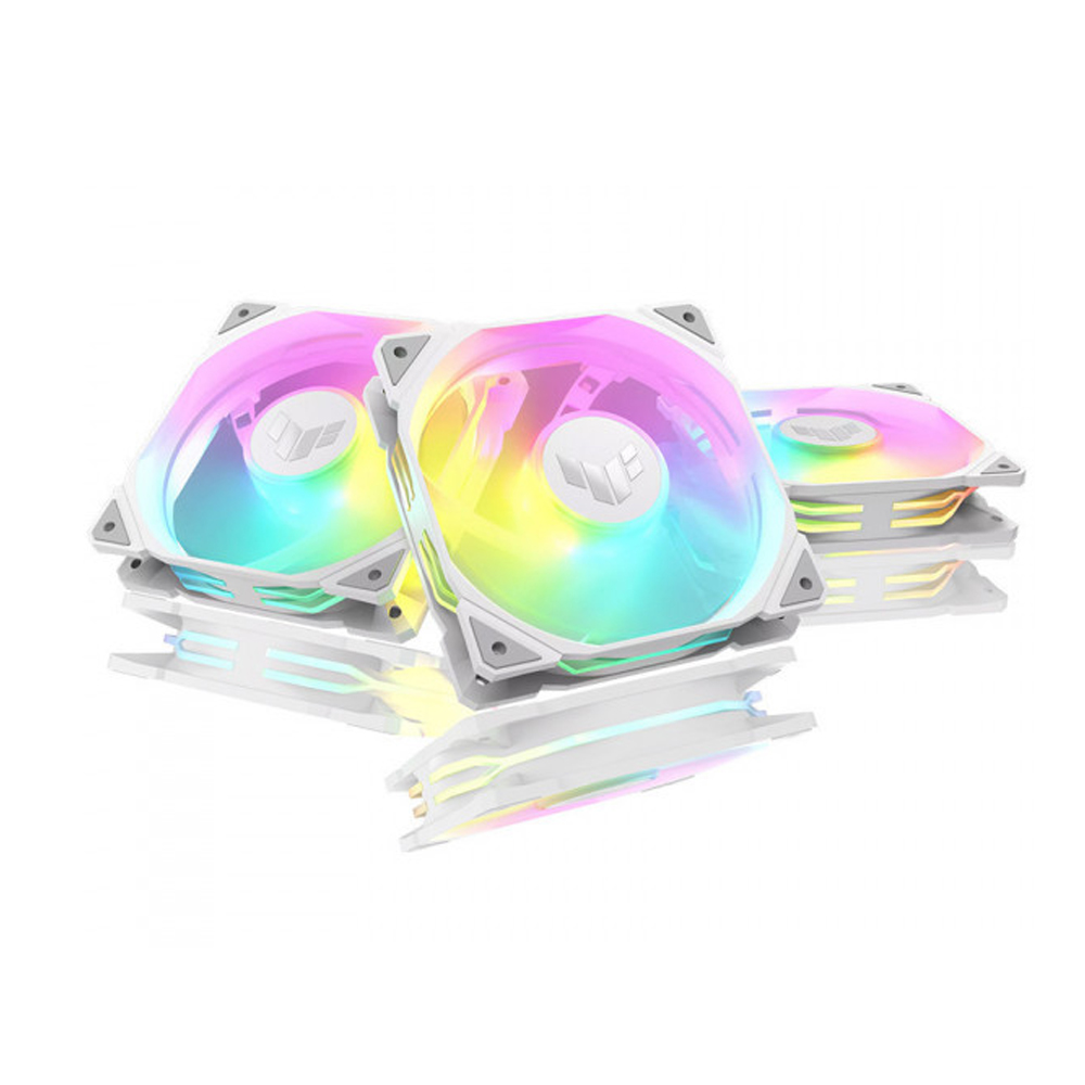 Quạt case Asus TUF Gaming TR120 FAN ARGB White 3in1 ( PACK 3 FAN 12CM / CÓ HUB) Quạt case Asus TUF Gaming TR120 FAN ARGB White 3in1 ( PACK 3 FAN 12CM / CÓ HUB)