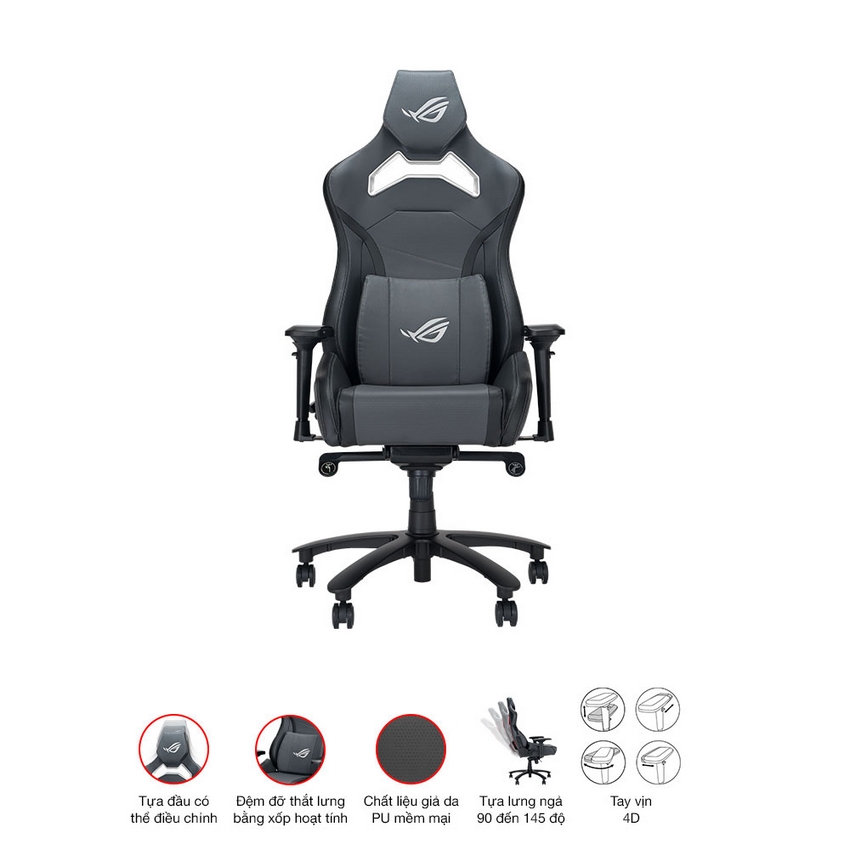 Ghế Game Asus ROG CHARIOT X CORE Gray Ghế Game Asus ROG CHARIOT X CORE Gray