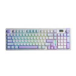 Bàn phím cơ Aula 3 MODE S98 PRO Xanh dương + trắng + tím Nimbus V3 switch (Bluetooth/Wireless/ LED RGB)