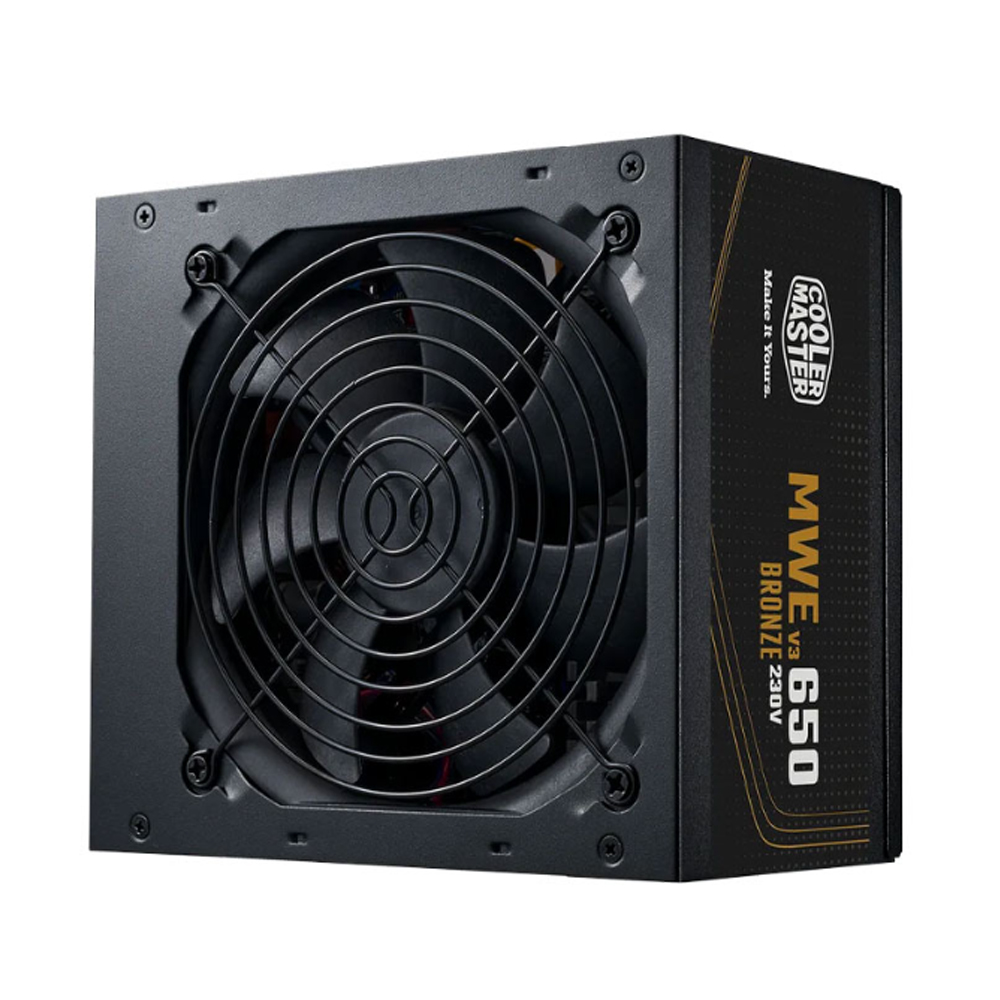 Nguồn máy tính Cooler Master MWE BRONZE V3 230V 650W A/EU Cable (80 Plus Bronze/ ATX/ Đen) Nguồn máy tính Cooler Master MWE BRONZE V3 230V 650W A/EU Cable (80 Plus Bronze/ ATX/ Đen)